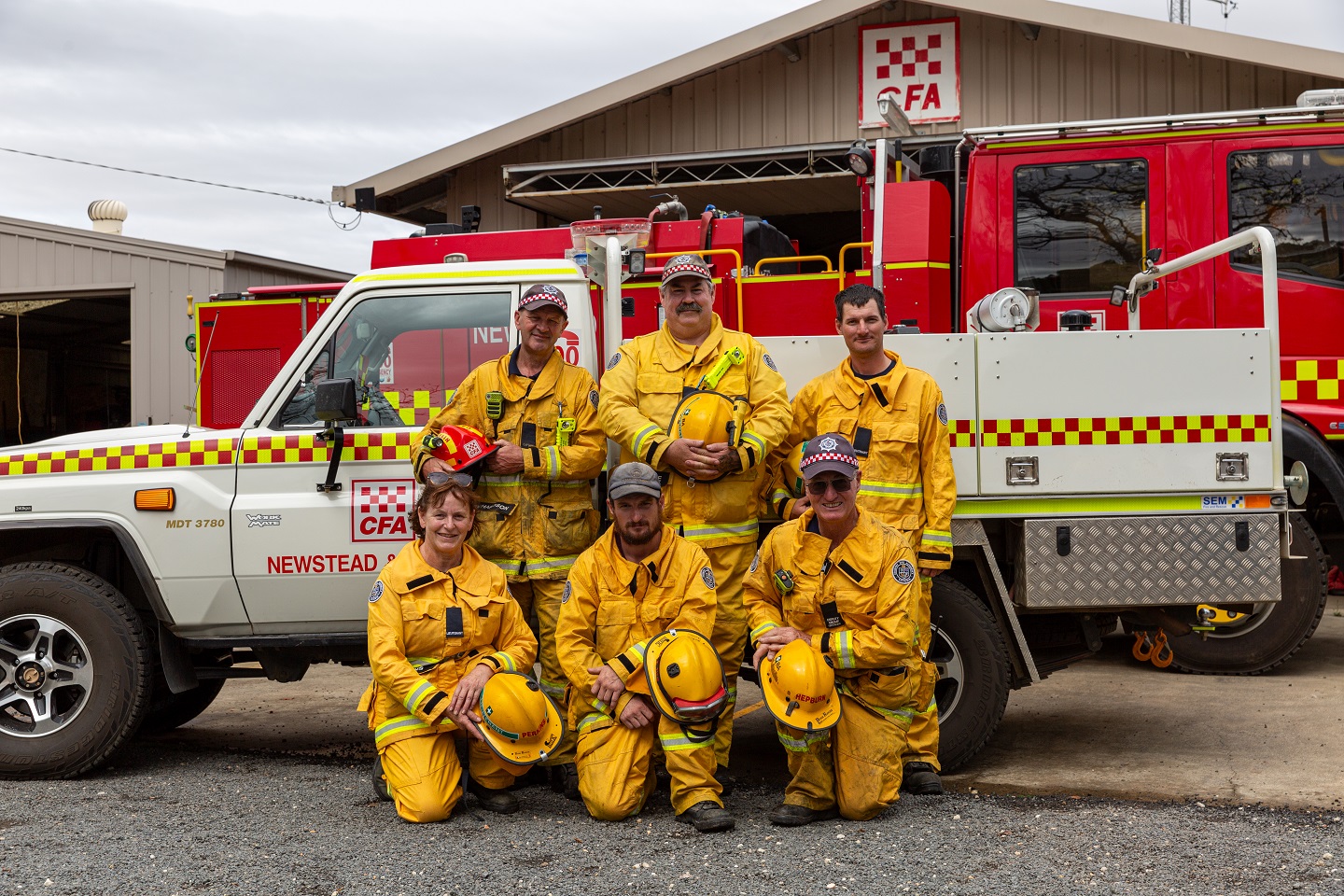 Anne with other members of the Newstead Brigade Management Team